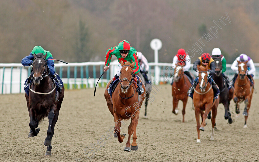 Ford-Madox-Brown-0005 
 FORD MADOX BROWN (left, Daniel Tudhope) beats BASCULE (centre) in The Ladbrokes Novice Auction Stakes
Lingfield 19 Dec 2020 - Pic Steven Cargill / Racingfotos.com