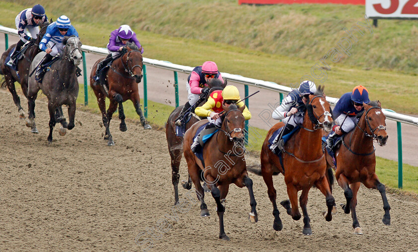 Hasanoanda-0002 
 HASANOANDA (2nd right, Robert Havlin) beats AMBIENT (centre) and CRAVING (right) in The 32Red.com Novice Median Auction Stakes Lingfield 6 Jan 2018 - Pic Steven Cargill / Racingfotos.com