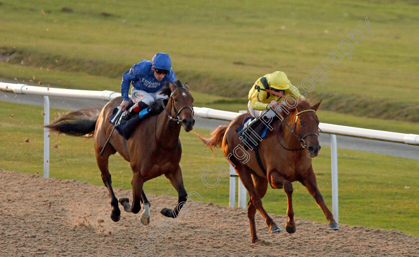 Nehaall-0004 
 NEHAALL (right, Jack Mitchell) beats SYMBOL OF LOVE (left) in The Ladbrokes Fillies Novice Stakes
Wolverhampton 3 Jan 2020 - Pic Steven Cargill / Racingfotos.com