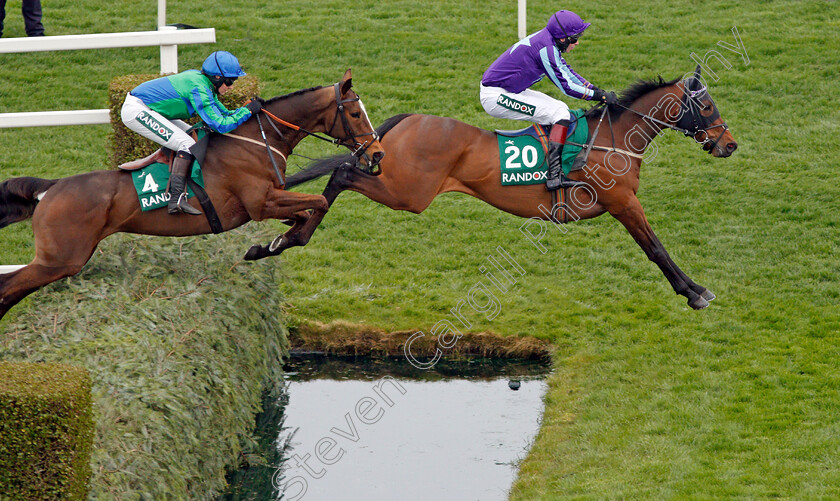 Wells-De-Lune-0002 
 WELLS DE LUNE (Peter Bryan) leads BOUND FOR GLORY (left) Aintree 12 Apr 2018 - Pic Steven Cargill / Racingfotos.com