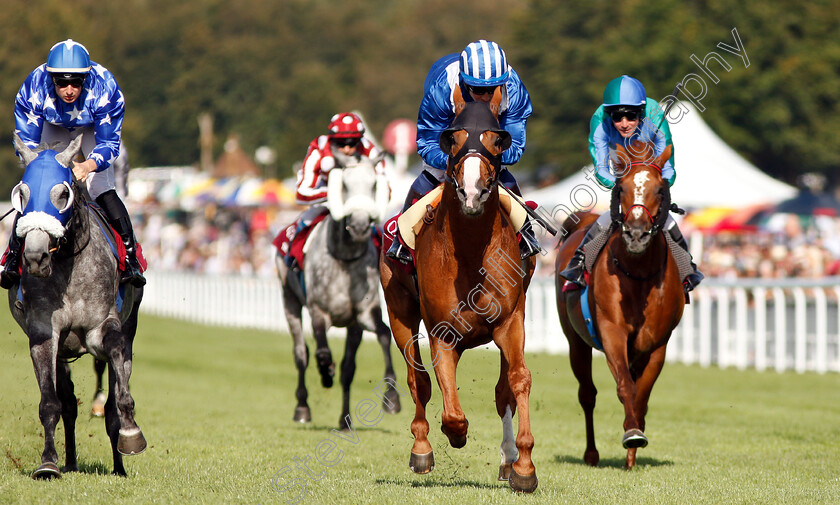 Muraaqib-0004 
 MURAAQIB (Jim Crowley) wins The Qatar International Stakes
Goodwood 1 Aug 2018 - Pic Steven Cargill / Racingfotos.com