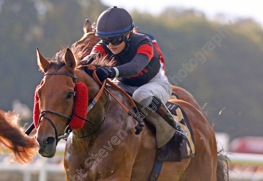 Porfin-0001 
 PORFIN (Molly Presland) wins The racingtv.com Handicap
Newmarket 4 Aug 2023 - Pic Steven Cargill / Racingfotos.com