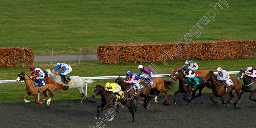 Capote s-Dream-0001 
 CAPOTE'S DREAM (yellow, Kieran Shoemark) beats TURANGA LEELA (left) in The Unibet Extra Place Offers Every Day Handicap
Kempton 24 Feb 2021 - Pic Steven Cargill / Racingfotos.com