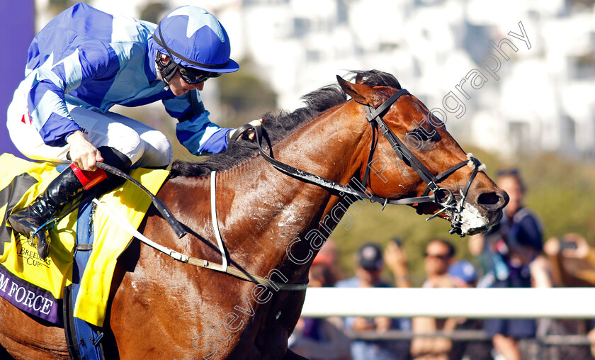 Magnum-Force-0003 
 MAGNUM FORCE (Colin Keane) wins the Breeders' Cup Juvenile Turf Sprint
Del Mar USA 1 Nov 2024 - Pic Steven Cargill / Racingfotos.com