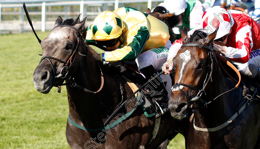 Lord-Riddiford-0003 
 LORD RIDDIFORD (left, Jason Hart) beats MARNIE JAMES (right) in The Tatler Handicap
Goodwood 2 Aug 2018 - Pic Steven Cargill / Racingfotos.com