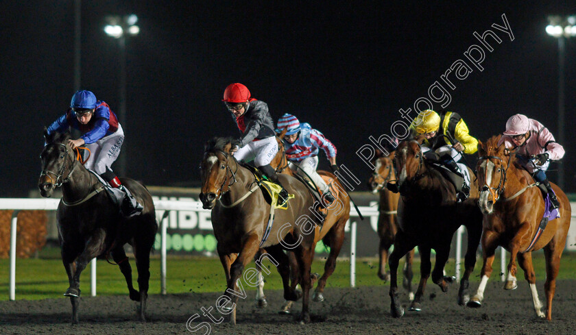 Confrerie-0001 
 CONFRERIE (left, Adam Kirby) beats LIGHTNING ATTACK (2nd left) in The Join Racing TV Now Handicap Div1
Kempton 13 Jan 2021 - Pic Steven Cargill / Racingfotos.com