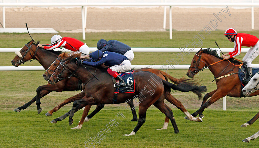 Simsir-0008 
 SIMSIR (farside, Lee Newman) beats GLOBAL GIANT (nearside) and SOVEREIGN (between the two) in The Bahrain International Trophy
Rashid Equestrian & Horseracing Club, Bahrain, 20 Nov 2020 - Pic Steven Cargill / Racingfotos.com