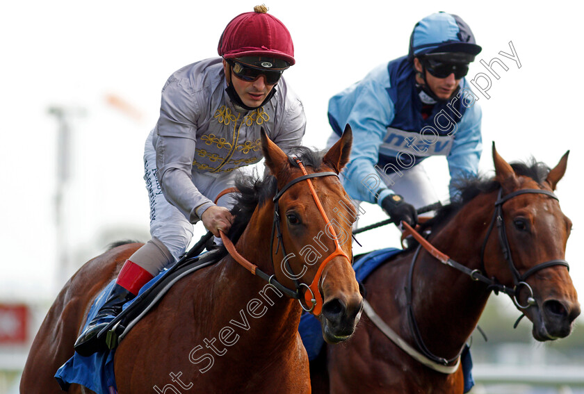 Lusail-0010 
 LUSAIL (left, Andrea Atzeni) beats MATTICE (right) in The Constant Security ebfstallions.com Maiden Stakes
York 13 May 2021 - Pic Steven Cargill / Racingfotos.com