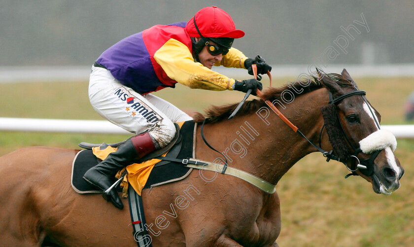 Native-River-0008 
 NATIVE RIVER (Richard Johnson) wins The Betfair Denman Chase Newbury 10 Feb 2018 - Pic Steven Cargill / Racingfotos.com