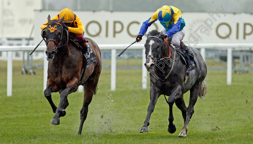 Campanelle-0005 
 CAMPANELLE (left, Frankie Dettori) beats DRAGON SYMBOL (right) in The Commonwealth Cup
Royal Ascot 18 Jun 2021 - Pic Steven Cargill / Racingfotos.com