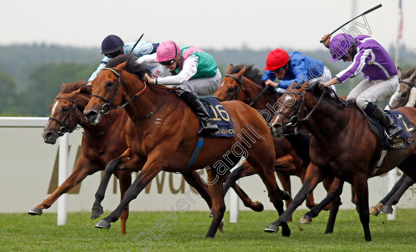 Surefire-0005 
 SUREFIRE (Hector Crouch) beats SIR LAMORAK (right) in The King George V Stakes
Royal Ascot 17 Jun 2021 - Pic Steven Cargill / Racingfotos.com