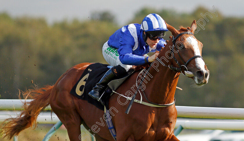 Qitaal-0006 
 QITAAL (Jason Hart) wins the British Stallion Studs EBF Maiden Stakes Div1
Nottingham 13 Oct 2021 - Pic Steven Cargill / Racingfotos.com