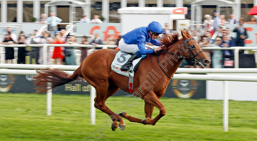 Hurricane-Lane-0009 
 HURRICANE LANE (William Buick) wins The Cazoo St Leger
Doncaster 11 Sep 2021 - Pic Steven Cargill / Racingfotos.com