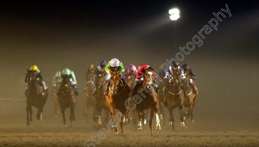 Arisaig-0003 
 ARISAIG (left, William Buick) beats D FLAWLESS (right) in The Unibet Horserace Betting Operator Of The Year EBF Fillies Restricted Novice Stakes
Kempton 6 Dec 2023 - Pic Steven Cargill / Racingfotos.com