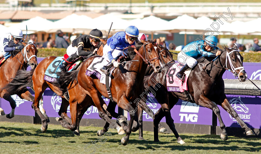 Structor-0002 
 STRUCTOR (centre, Jose Ortiz) beats BILLY BATTS (right) in The Breeders' Cup Juvenile Turf
Santa Anita USA 1 Nov 2019 - Pic Steven Cargill / Racingfotos.com