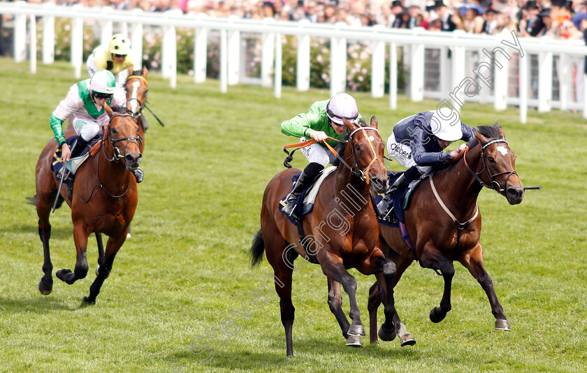 Arthur-Kitt-0004 
 ARTHUR KITT (centre, Richard Kingscote) beats NATE THE GREAT (right) in The Chesham Stakes
Royal Ascot 23 Jun 2018 - Pic Steven Cargill / Racingfotos.com