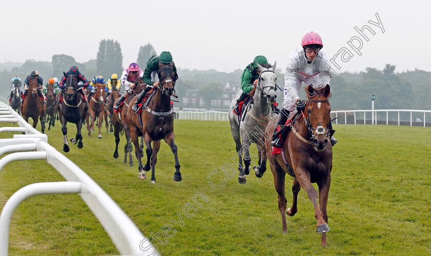 What-A-Welcome-0001 
 WHAT A WELCOME (Joey Haynes) wins The Matchbook Betting Exchange Handicap Sandown 24 May 2018 - Pic Steven Cargill / Racingfotos.com