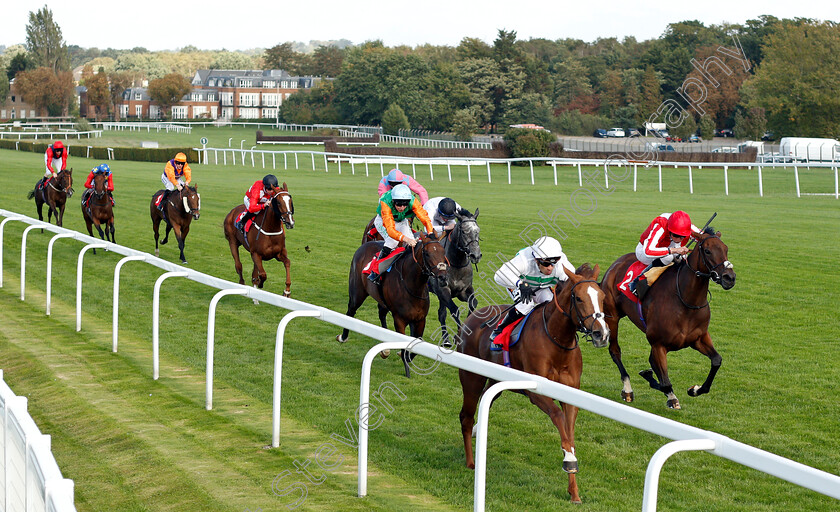 Akvavera-0001 
 AKVAVERA (Silvestre De Sousa) beats RAWDAA (right) in The Smarkets Betting Exchange Fillies Handicap
Sandown 19 Sep 2018 - Pic Steven Cargill / Racingfotos.com