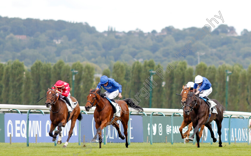 Bold-Act-0006 
 BOLD ACT (centre, William Buick) beats WOODCHUCK (left) in The Prix Nureyev
Deauville 13 Aug 2023 - Pic Steven Cargill / Racingfotos.com