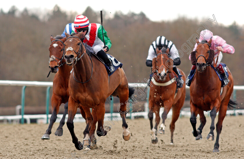 Apex-King-0005 
 APEX KING (Rossa Ryan) beats TINTORETTO (right) wins The Bombardier March To Your Own Drum Handicap
Lingfield 6 Mar 2021 - Pic Steven Cargill / Racingfotos.com