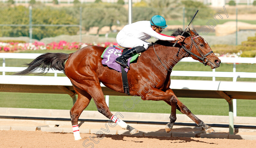 Etsaam-0005 
 ETSAAM (M Aldaham) wins The Saudi Bred Horses Maiden
King Abdulaziz Racetrack, Riyadh, Saudi Arabia 28 Feb 2020 - Pic Steven Cargill / Racingfotos.com