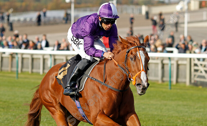 Mammas-Girl-0001 
 MAMMAS GIRL (Sean Levey) wins The Discover Newmarket Fillies Restricted Novice Stakes Div2
Newmarket 19 Oct 2022 - Pic Steven Cargill / Racingfotos.com