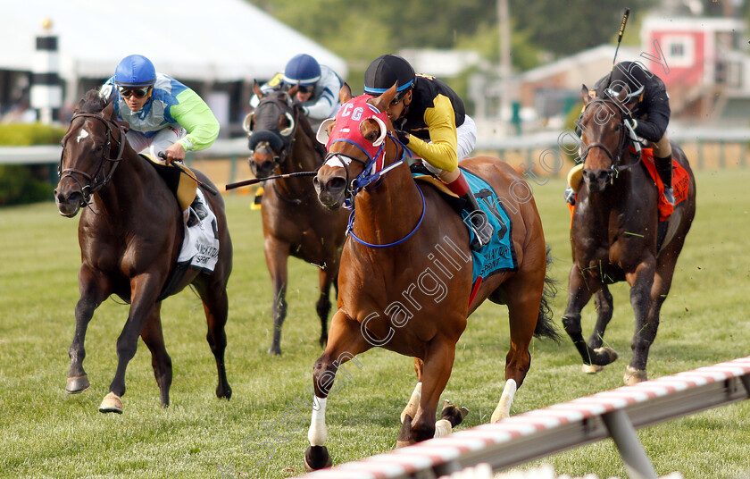 Completed-Pass-0002 
 COMPLETED PASS (Victor Carrasso) wins The Jim McKay Turf Sprint
Pimlico, Baltimore USA, 17 May 2019 - Pic Steven Cargill / Racingfotos.com