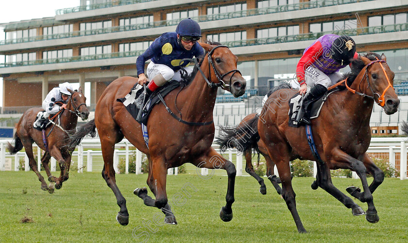 Star-Cactus-0001 
 STAR CACTUS (left, Andrea Atzeni) beats COLLINSBAY (right) in the Frimley NHS Foundation Ascot Volunteer Drivers Nursery
Ascot 25 Jul 2020 - Pic Steven Cargill / Racingfotos.com