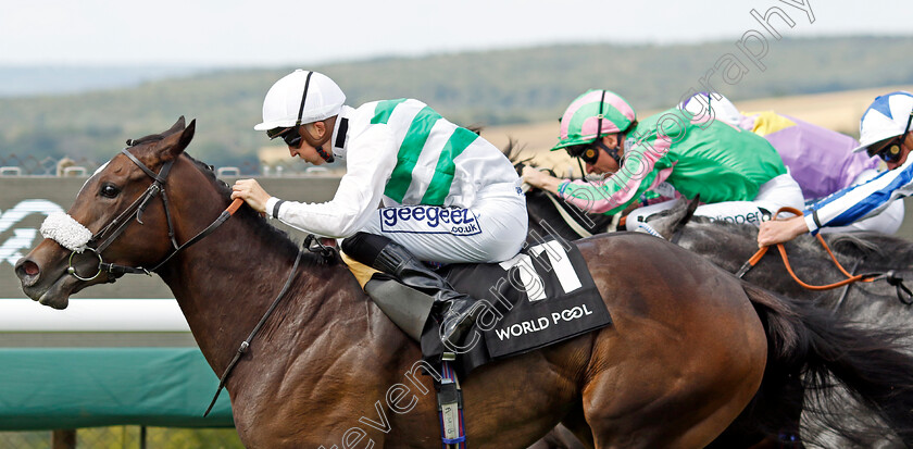 Sandrine-0007 
 SANDRINE (David Probert) wins The World Pool Lennox Stakes
Goodwood 26 Jul 2022 - Pic Steven Cargill / Racingfotos.com