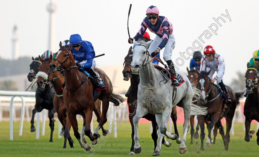 Lord-Glitters-0003 
 LORD GLITTERS (right, Jason Watson) beats BARNEY ROY (left) in The Bahrain International Trophy
Sakhir Racecourse, Bahrain 19 Nov 2021 - Pic Steven Cargill / Racingfotos.com