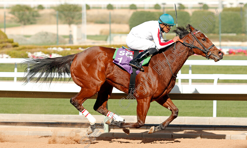 Etsaam-0007 
 ETSAAM (M Aldaham) wins The Saudi Bred Horses Maiden
King Abdulaziz Racetrack, Riyadh, Saudi Arabia 28 Feb 2020 - Pic Steven Cargill / Racingfotos.com