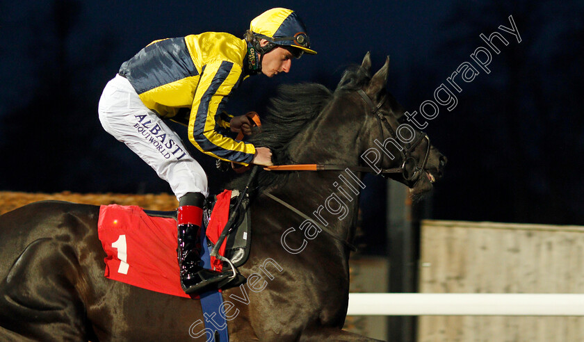 Come-On-Come-On-0001 
 COME ON COME ON (Adam Kirby) before winning The Better Odds With Matchbook Novice Stakes Div2 Kempton 21 Mar 2018 - Pic Steven Cargill / Racingfotos.com