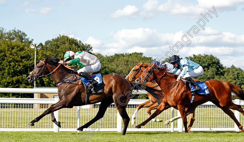 Prado-0002 
 PRADO (Jack Mitchell) beats CIRRUS (right) in The Visit racingtv.com Fillies Novice Stakes
Salisbury 11 Jul 2020 - Pic Steven Cargill / Racingfotos.com