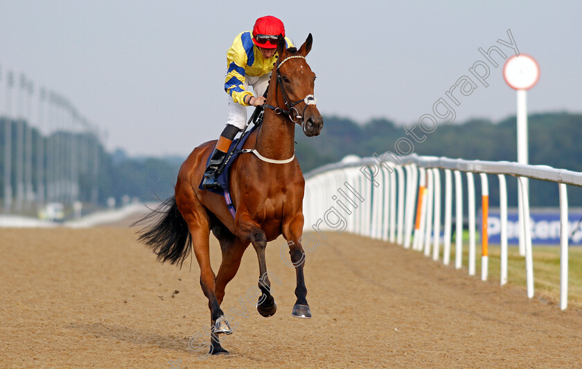 Poptronic-0002 
 POPTRONIC (Sam James) winner of The Jenningsbet Hoppings Fillies Stakes
Newcastle 24 Jun 2022 - Pic Steven Cargill / Racingfotos.com