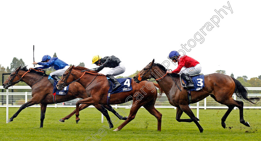 Dathanna-0004 
 DATHANNA (William Buick) beats AGROTERA (centre) and RED STARLIGHT (right) in The Sky Bet Supporting Spinal Injuries Association British EBF Fillies Stakes Ascot 2 May 2018 - Pic Steven Cargill / Racingfotos.com