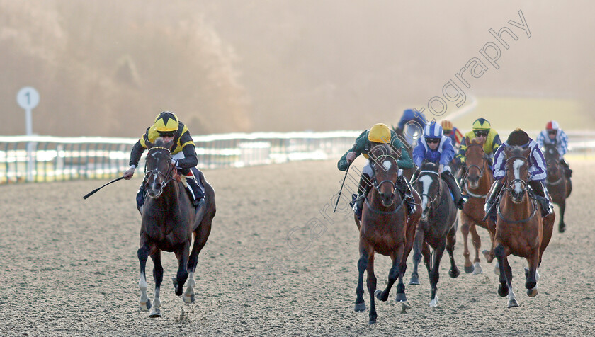 Island-Hideaway-0003 
 ISLAND HIDEAWAY (left, Shane Kelly) beats AGREED (centre) in The Ladbrokes Home Of The Odds Boost Maiden Fillies Stakes
Lingfield 9 Dec 2019 - Pic Steven Cargill / Racingfotos.com