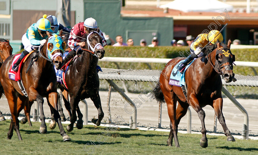 Four-Wheel-Drive-0003 
 FOUR WHEEL DRIVE (Irad Ortiz) beats CHIMNEY ROCK (left) in The Breeders' Cup Juvenile Turf Sprint
Santa Anita USA 1 Nov 2019 - Pic Steven Cargill / Racingfotos.com