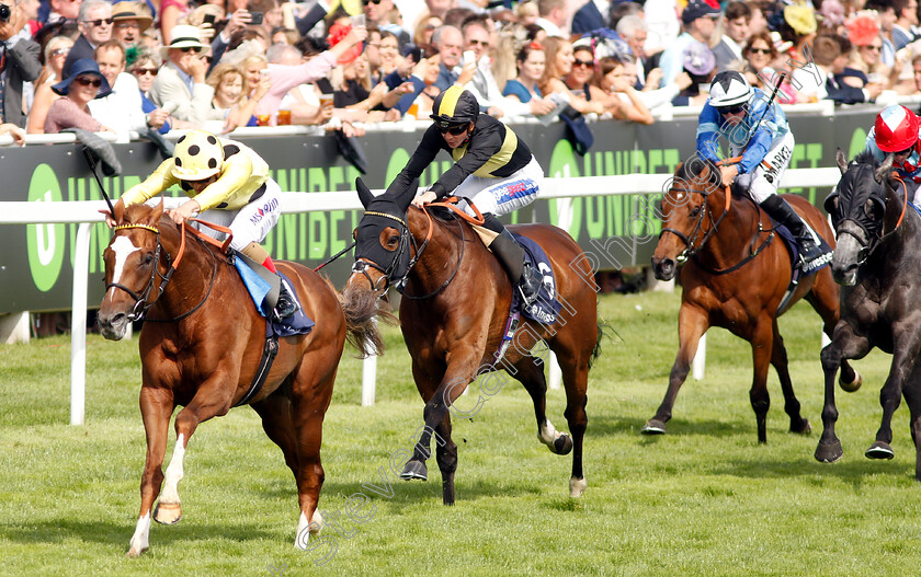 Ajman-King-0001 
 AJMAN KING (Andrea Atzeni) beats BROROCCO (right) in The Investec Wealth & Investment Handicap
Epsom 1 Jun 2018 - Pic Steven Cargill / Racingfotos.com