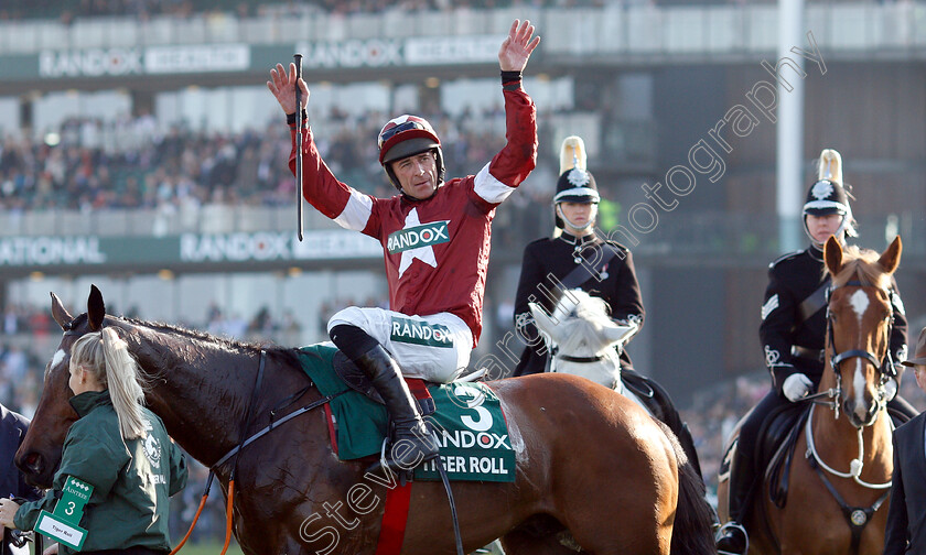 Tiger-Roll-0018 
 TIGER ROLL (Davy Russell) after The Randox Health Grand National 
Aintree 6 Apr 2019 - Pic Steven Cargill / Racingfotos.com