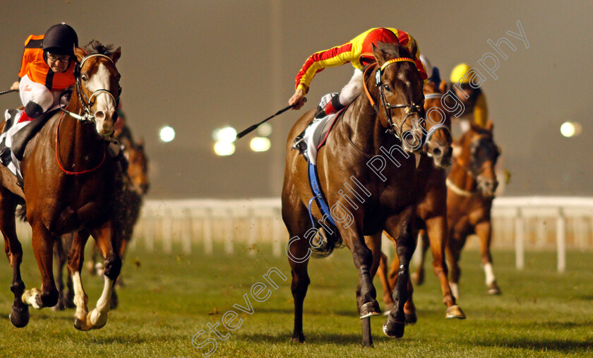 Dutch-Masterpiece-0003 
 DUTCH MASTERPIECE (right, Pat Smullen) beats YARD LINE (left) in The EGA Jebel Ali Trophy Handicap Meydan 25 Jan 2018 - Pic Steven Cargill / Racingfotos.com