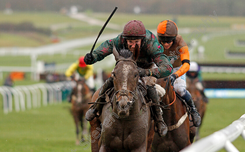 Mister-Whitaker-0006 
 MISTER WHITAKER (Adrian Heskin) wins The Timeform Novices Handicap Chase Cheltenham 27 Jan 2018 - Pic Steven Cargill / Racingfotos.com