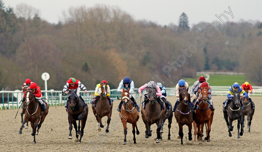 Miss-Elsa-0001 
 MISS ELSA (left, Georgia Dobie) beats SUBLIMINAL (2nd left) and MUSIC MAJOR (centre) in The Betway Handicap
Lingfield 11 Dec 2019 - Pic Steven Cargill / Racingfotos.com