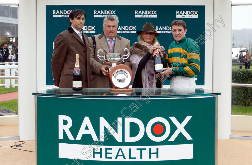 Modus-0007 
 Presentation to Paul Nicholls and Barry Geraghty for The Randox Health Handicap Chase won by MODUS
Cheltenham 27 oct 2018 - Pic Steven Cargill / Racingfotos.com