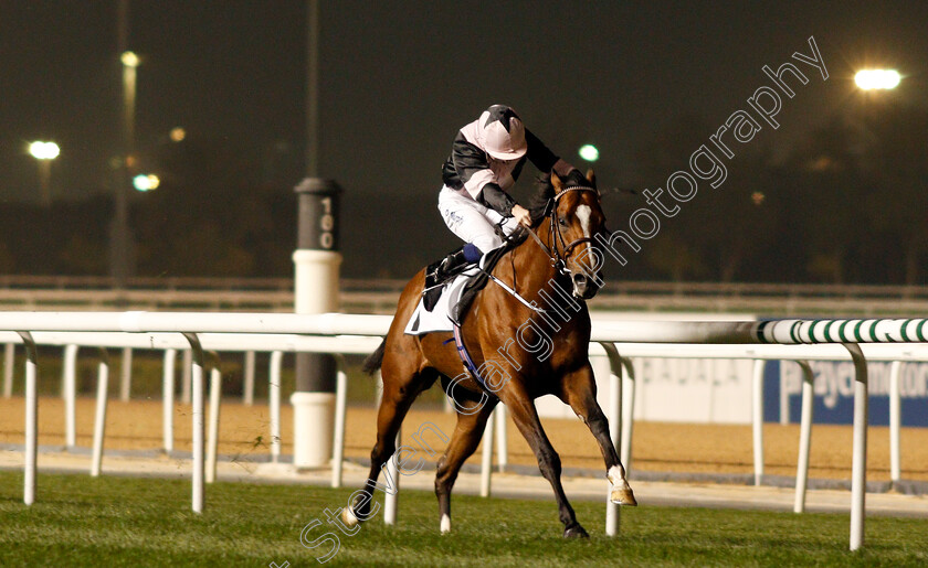 Hit-The-Bid-0001 
 HIT THE BID (Oisin Murphy) wins The Watch Time Handicap Meydan 8 Feb 2018 - Pic Steven Cargill / Racingfotos.com