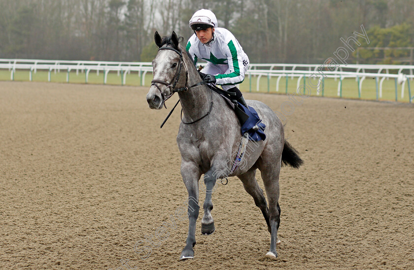 Three-Weeks-0001 
 THREE WEEKS (Martin Harley) winner of The 32Red.com EBF Novice Stakes Div1 Lingfield 20 Dec 2017 - Pic Steven Cargill / Racingfotos.com