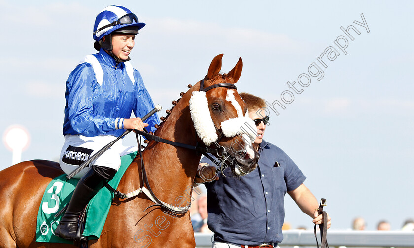 Jaahez-0002 
 BRYONY FROST before finishing 3rd aboard JAAHEZ in The Al Gheesah Beach Handicap for Purebred Arabians
Bath 3 Jul 2019 - Pic Steven Cargill / Racingfotos.com