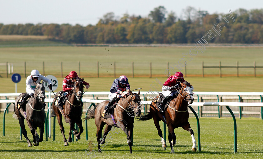 Colonel-Whitehead-0001 
 COLONEL WHITEHEAD (Ellie Mackenzie) beats DON'T TELL CLAIRE (2nd right) in The Close Brothers Invoice Finance Handicap
Newmarket 19 Sep 2020 - Pic Steven Cargill / Racingfotos.com