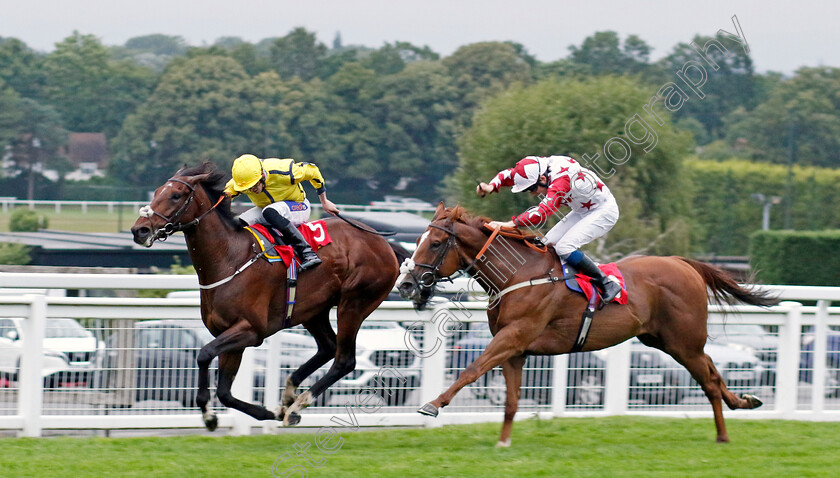 Tennessee-Gold-0003 
 TENNESSEE GOLD (right, Callum Shepherd) beats SMART HERO (left) in The Boodles Handicap
Sandown 8 Aug 2024 - Pic Steven Cargill / Racingfotos.com