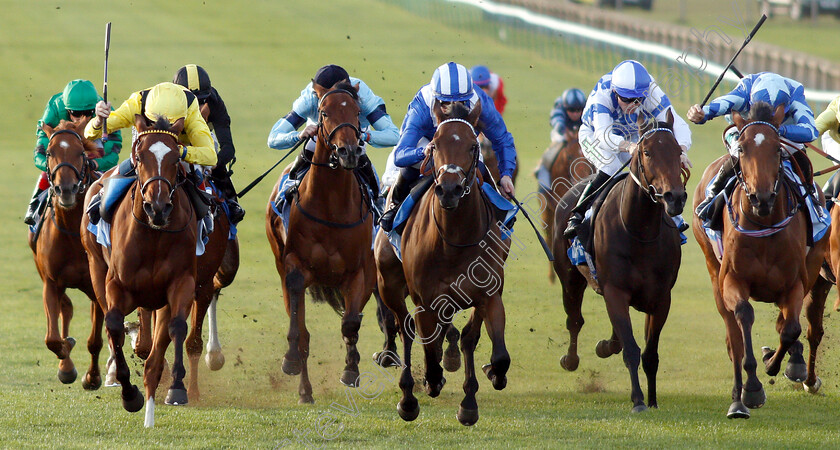 Nearooz-0001 
 NEAROOZ (left, David Egan) beats WATHEERAH (2nd left) and FRAGRANT DAWN (right) in The Godolphin Under Starters Orders Maiden Fillies Stakes Div1
Newmarket 12 Oct 2018 - Pic Steven Cargill / Racingfotos.com