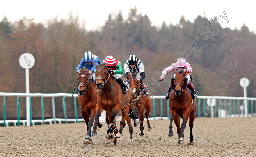 Apex-King-0002 
 APEX KING (Rossa Ryan) beats TINTORETTO (right) wins The Bombardier March To Your Own Drum Handicap
Lingfield 6 Mar 2021 - Pic Steven Cargill / Racingfotos.com